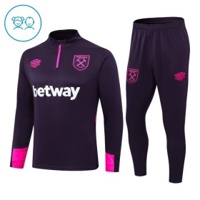 West Ham United Bambino Felpe da Allenamento 2024-25 Quarto-Zip